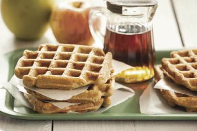 Whole Grain Apple Waffles