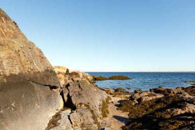 Beach scenic on the Long Island Sound, Rye, New York