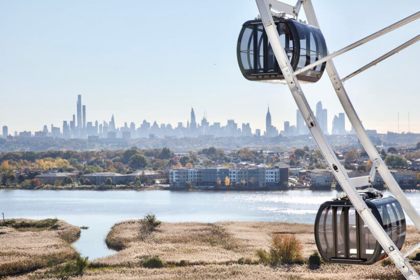 Take a spin around the Dream Wheel at American Dream. Offering incredible views of NYC and NJ, the 300-foot wheel is fun for families.