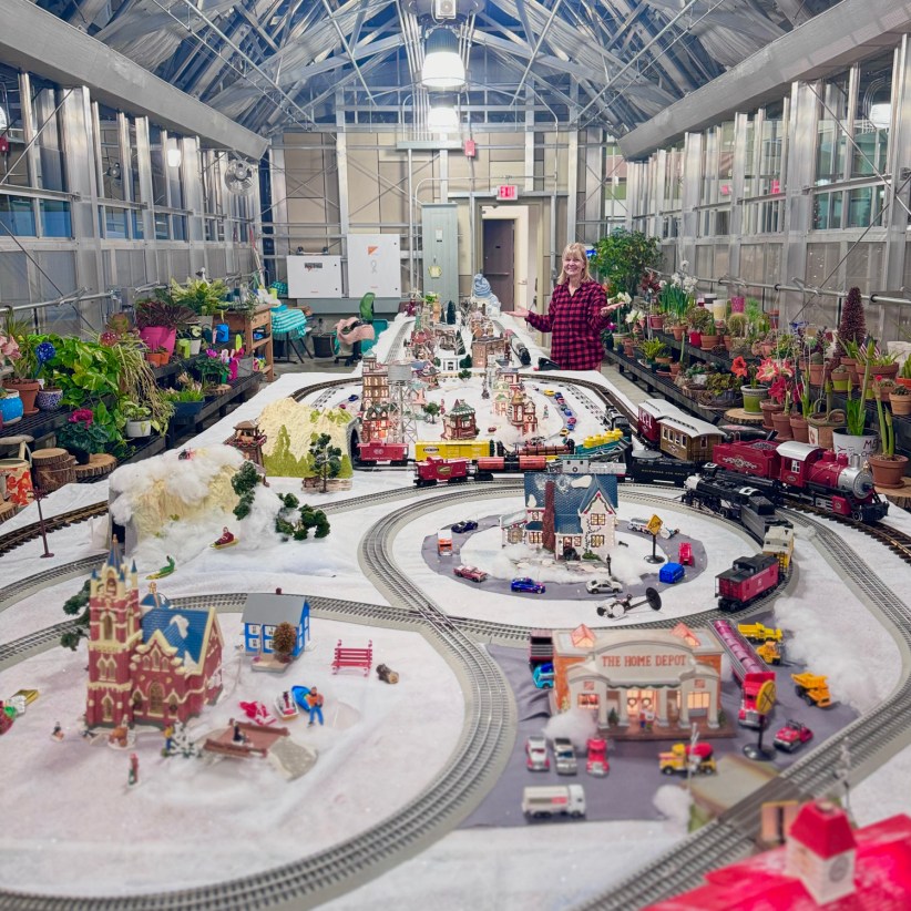 Families can enjoy a transformed Hudson Park Children's Greenhouse with their beautiful new winter train show in New Rochelle.